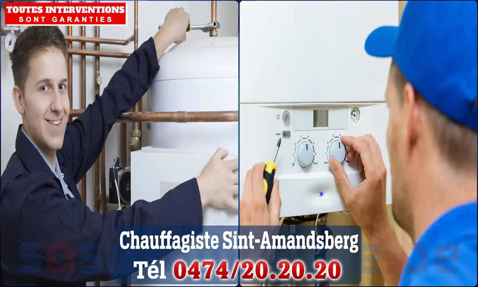 Chauffagiste agréé à Sint-Amandsberg 9040