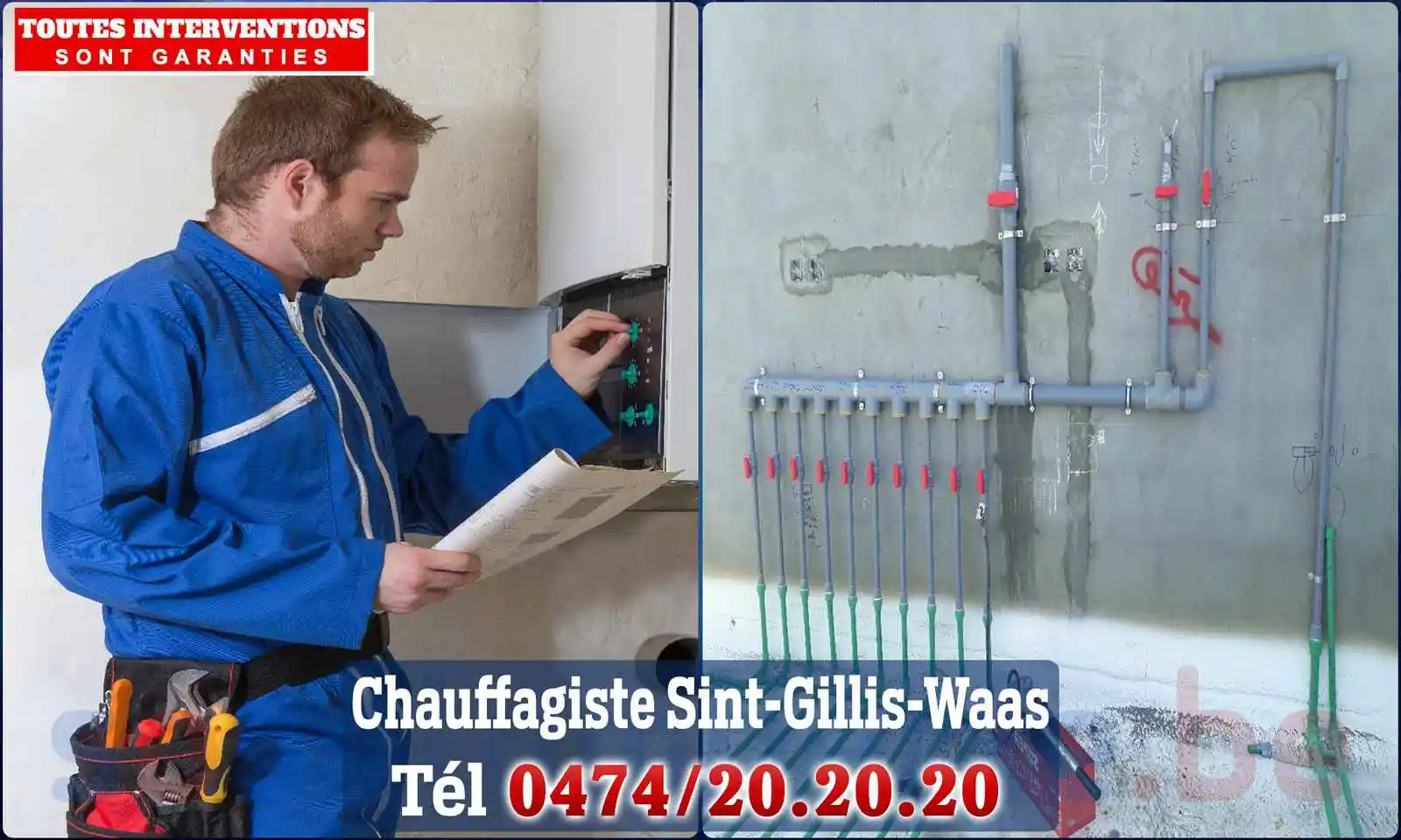 Chauffagiste agréé à Sint-Gillis-Waas 9170