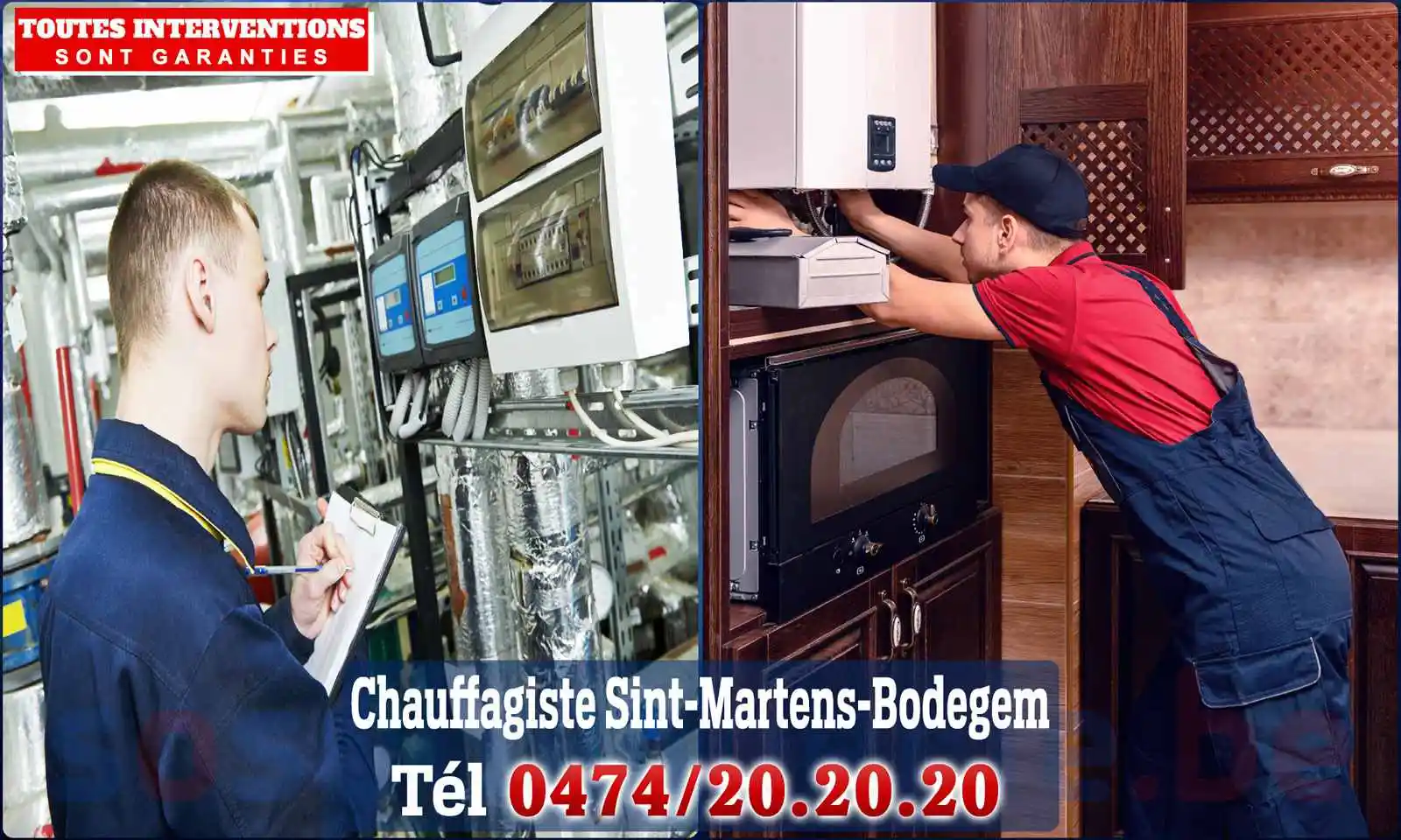 Chauffagiste agréé à Sint-Martens-Bodegem 1700