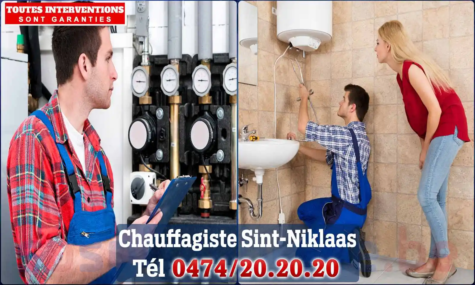 Chauffagiste agréé à Saint-Nicolas (Sint-Niklaas) 9100