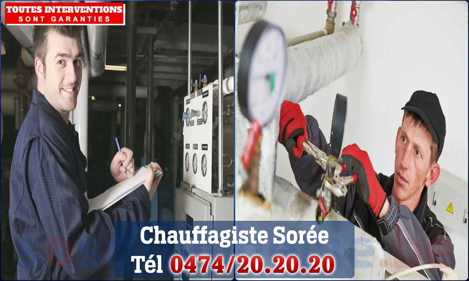 Chauffagiste agréé à Sorée 5340