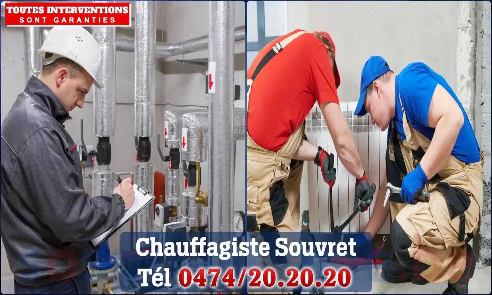 Chauffagiste agréé à Souvret 6182