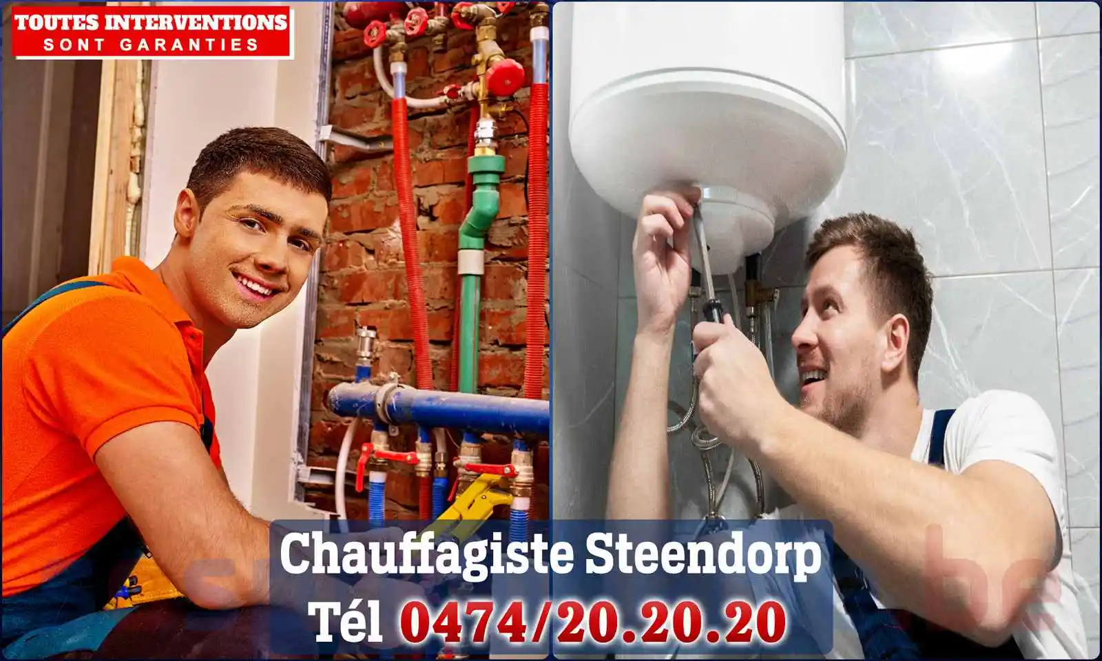 Chauffagiste agréé à Steendorp 9140