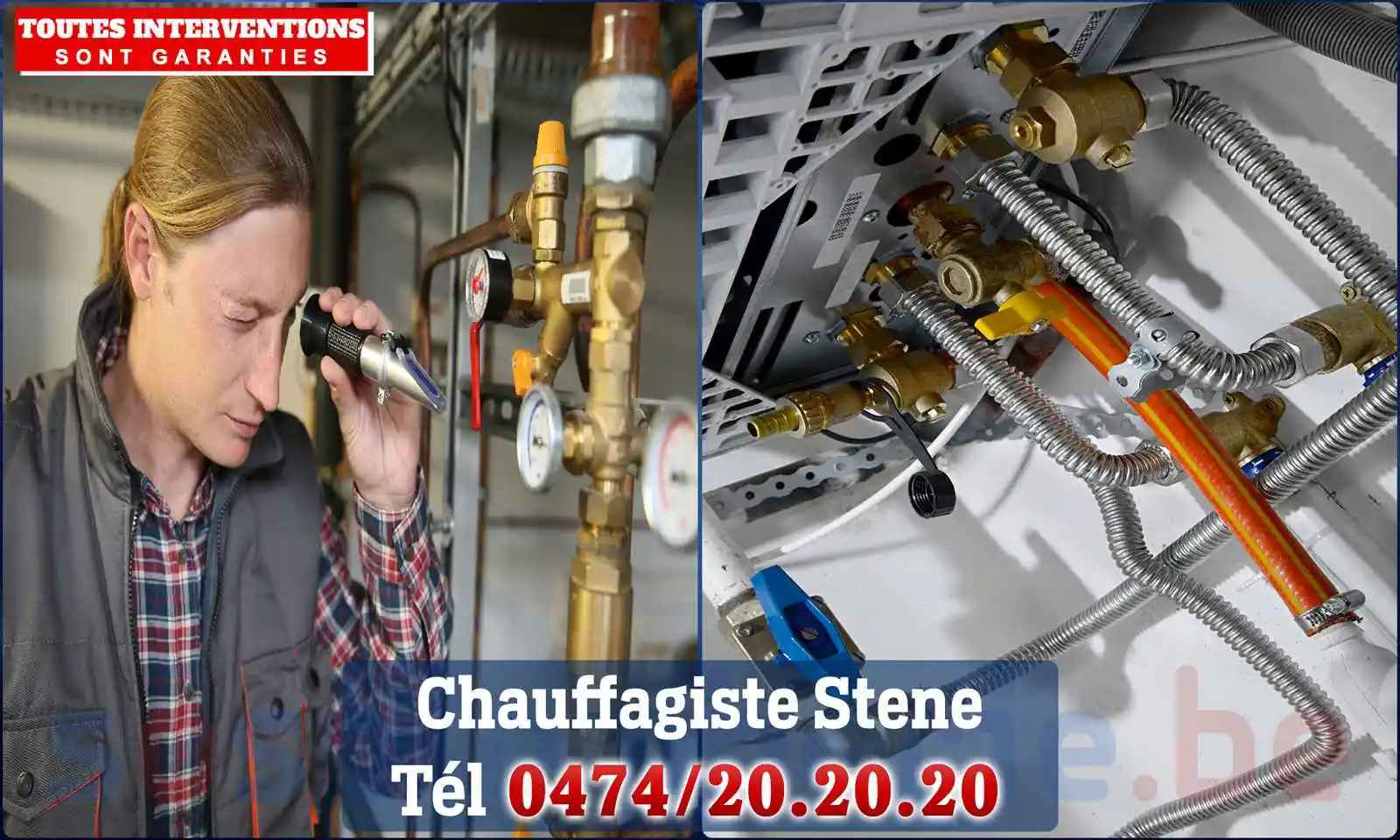 Chauffagiste agréé à Stene 8400