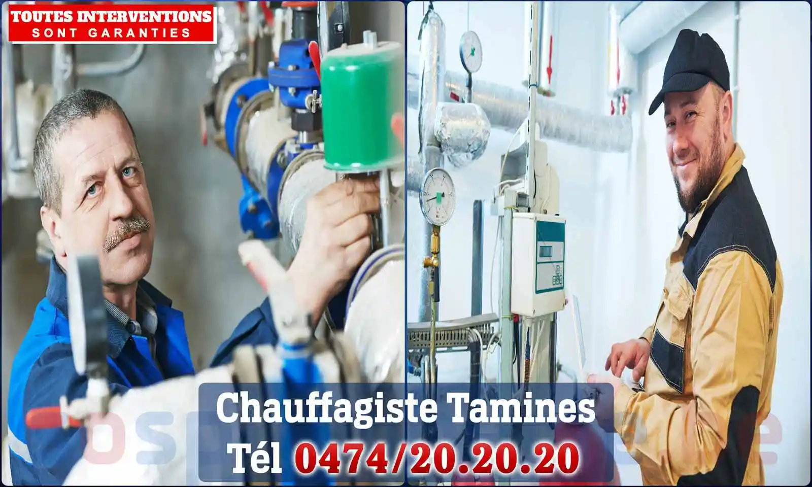 Chauffagiste agréé à Tamines 5060