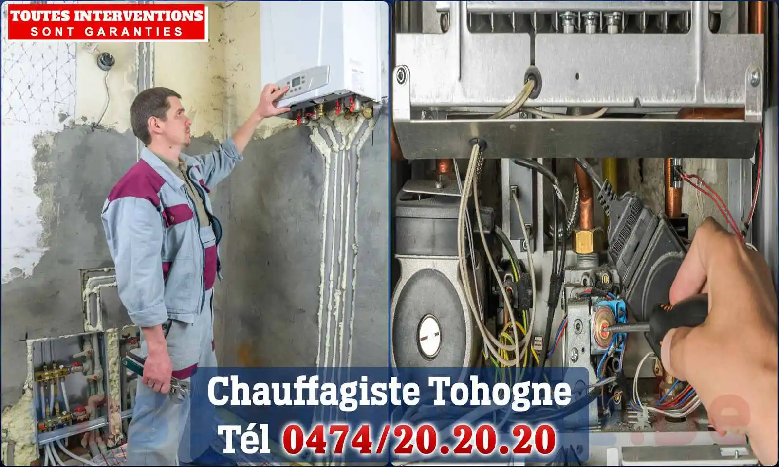 Chauffagiste agréé à Tohogne 6941