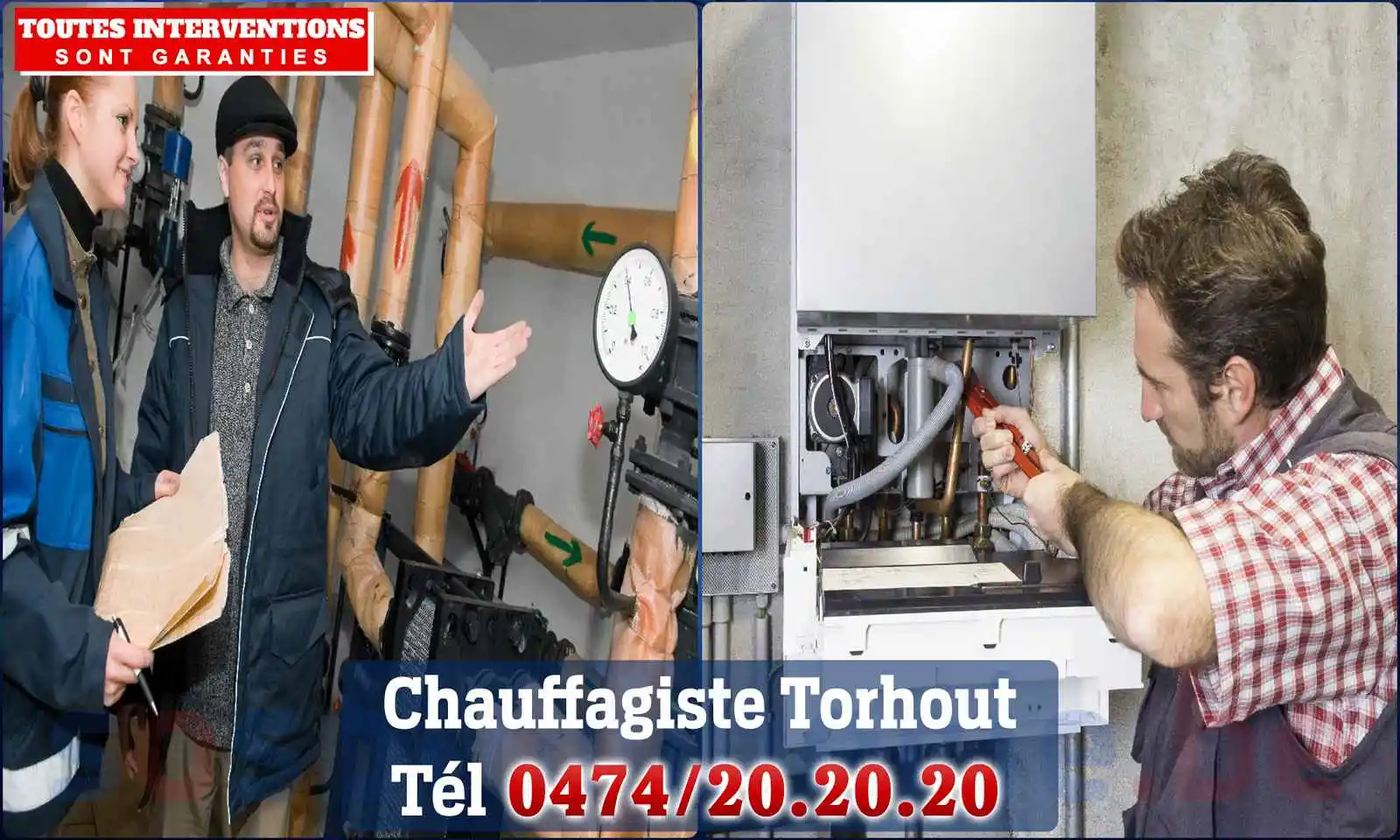 Chauffagiste agréé à Torhout 8820
