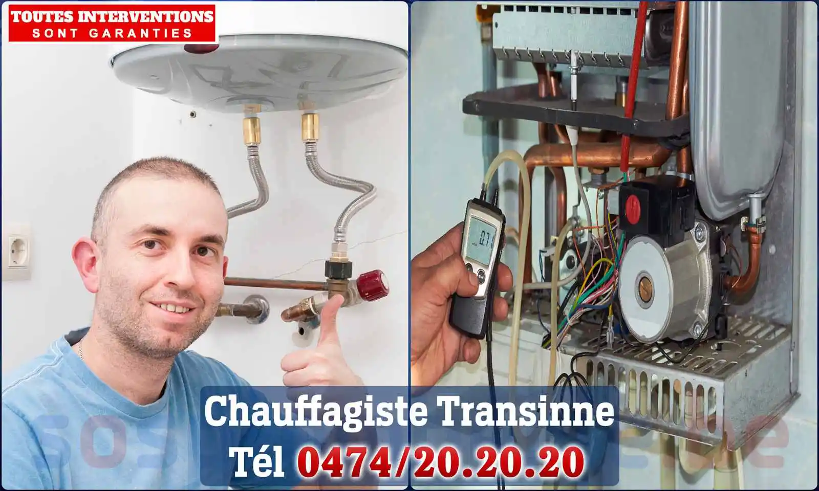 Chauffagiste agréé à Transinne 6890