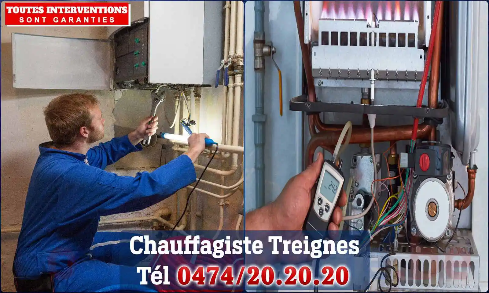 Chauffagiste agréé à Treignes 5670