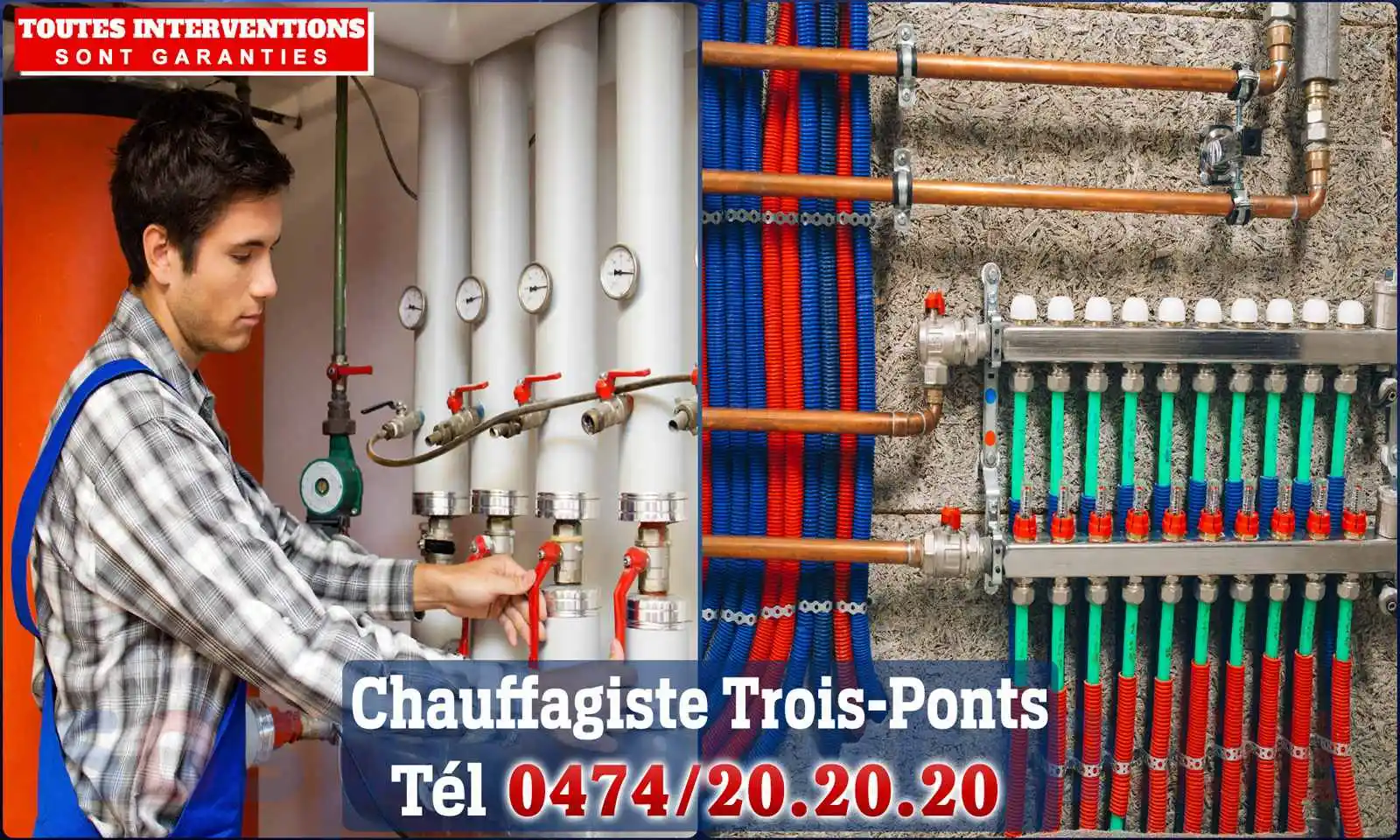 Chauffagiste agréé à Trois-Ponts 4980