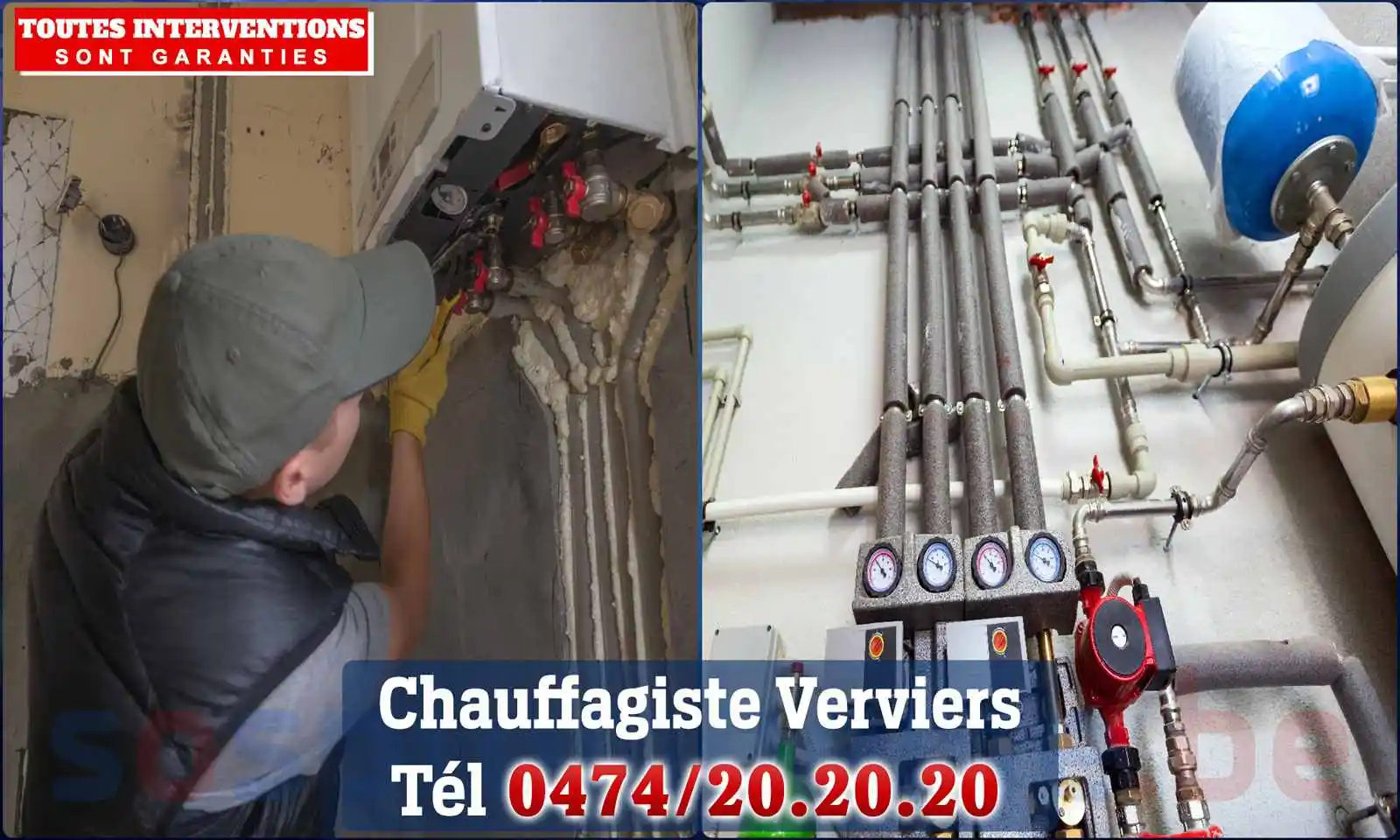 Chauffagiste agréé à Verviers 4800