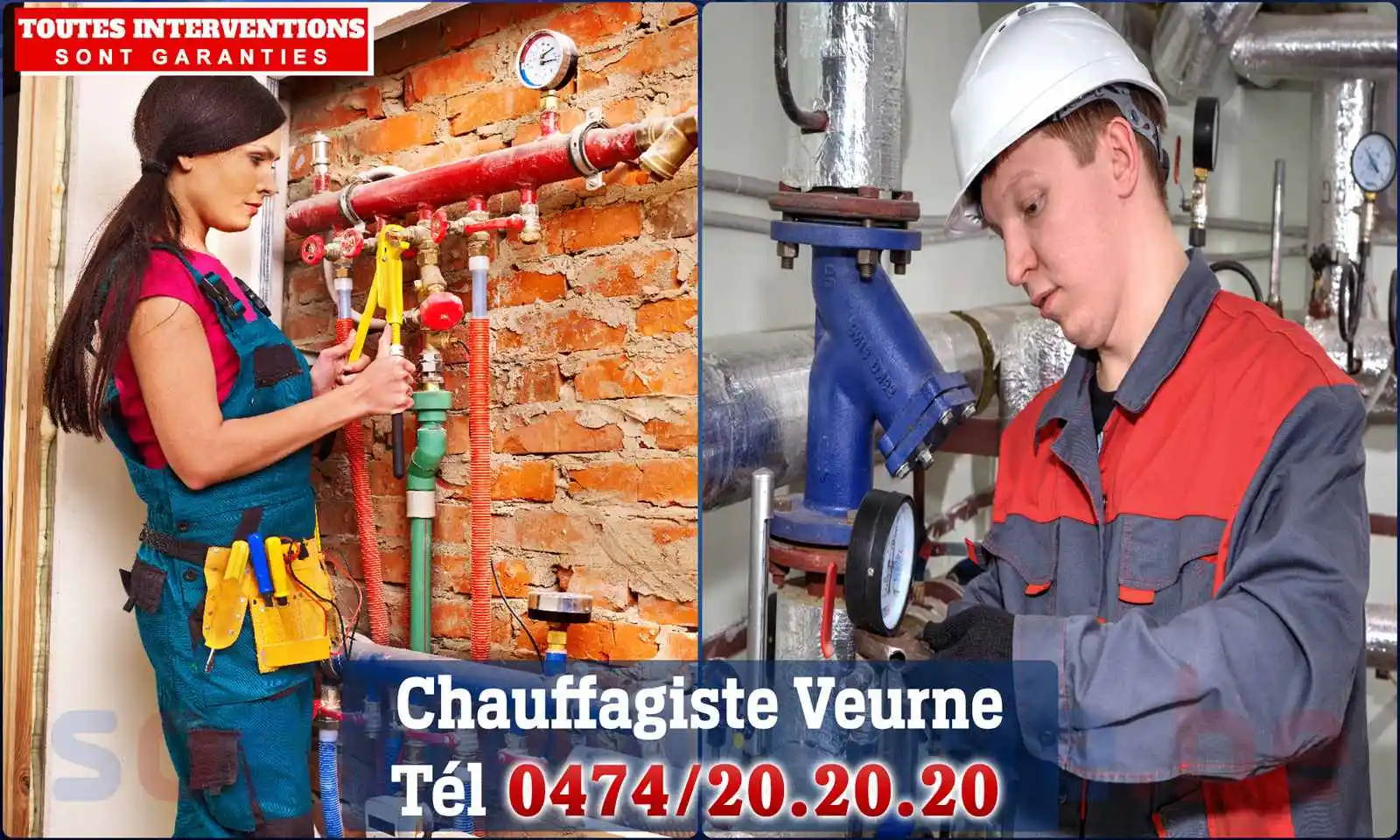 Chauffagiste agréé à Veurne 8630