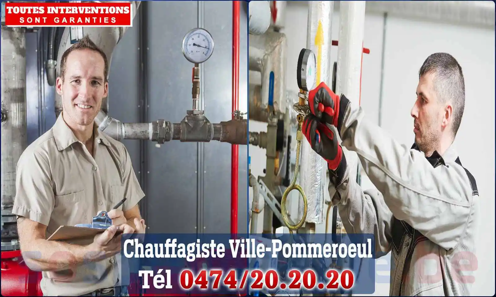 Chauffagiste agréé à Ville-Pommeroeul 7322