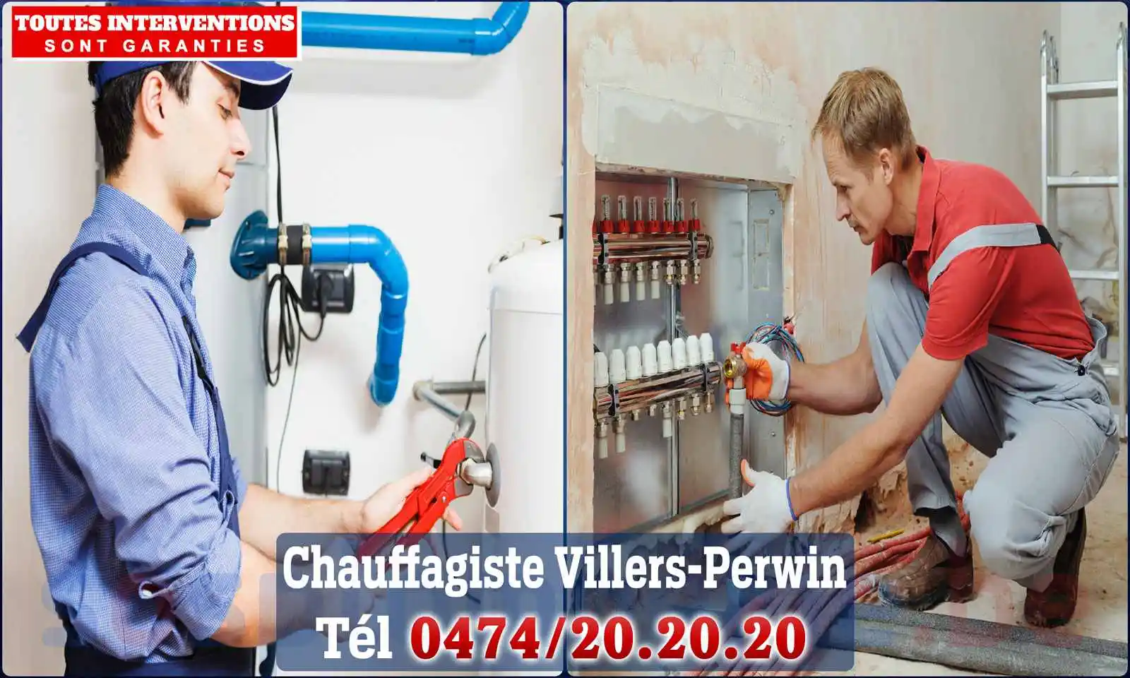 Chauffagiste agréé à Villers-Perwin 6210