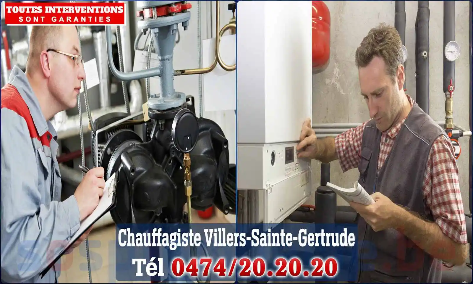 Chauffagiste agréé à Villers-Sainte-Gertrude 6941