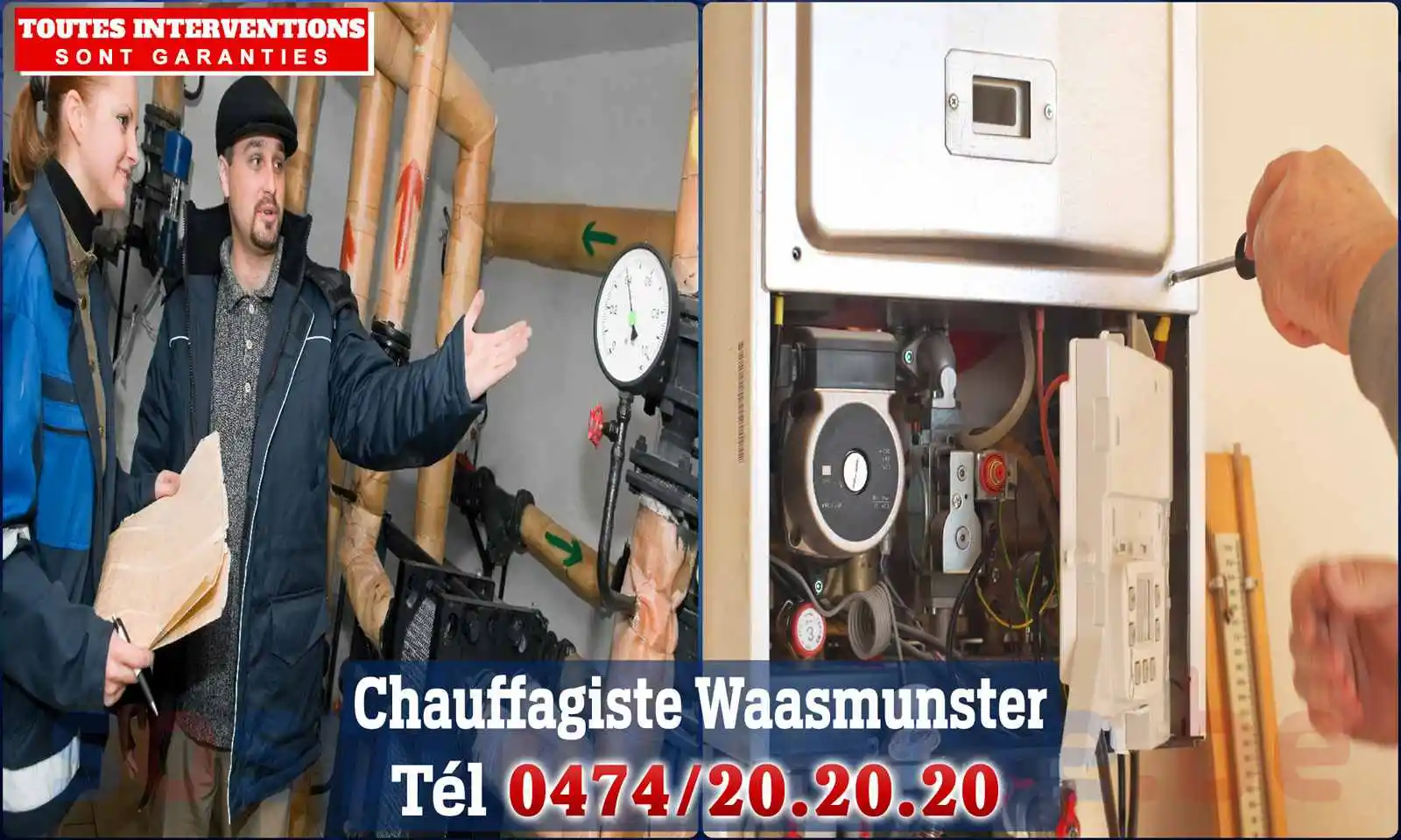 Chauffagiste agréé à Waasmunster 9250
