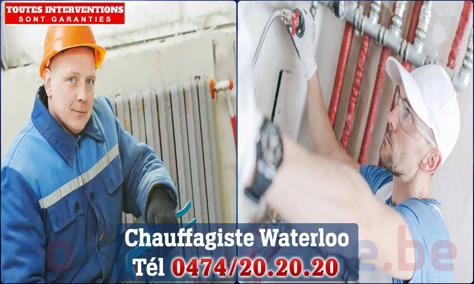 Chauffagiste agréé à Waterloo 1410