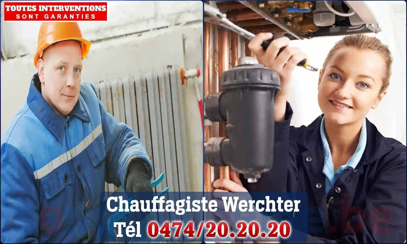 Chauffagiste agréé à Werchter 3118