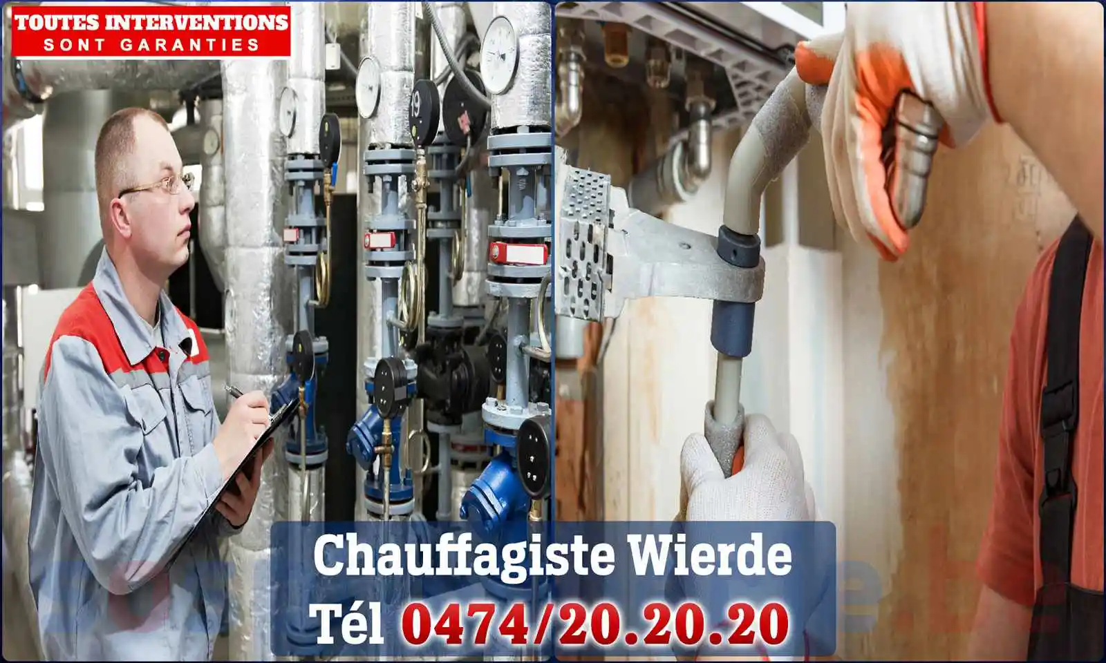 Chauffagiste agréé à Wierde 5100