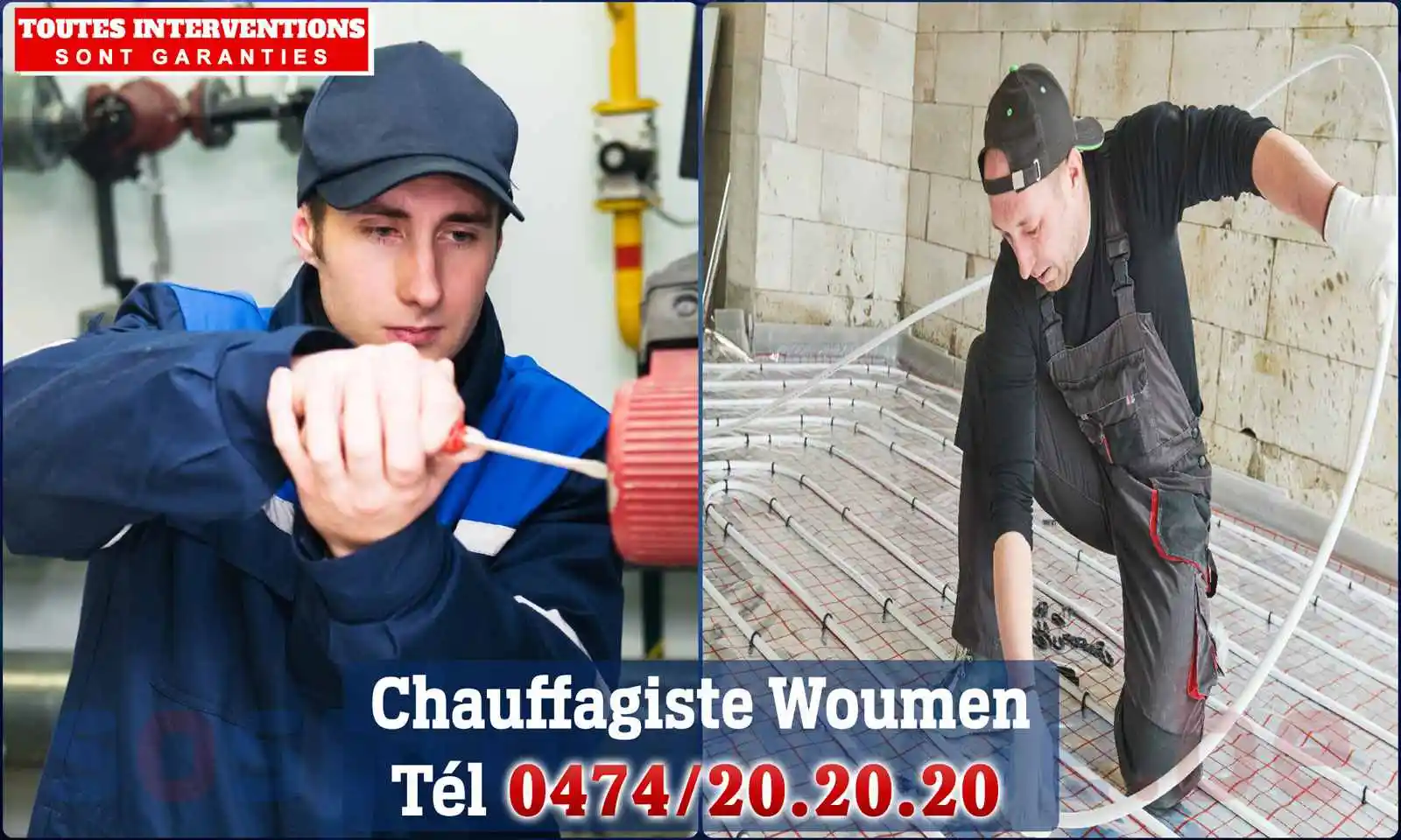 Chauffagiste agréé à Woumen 8600