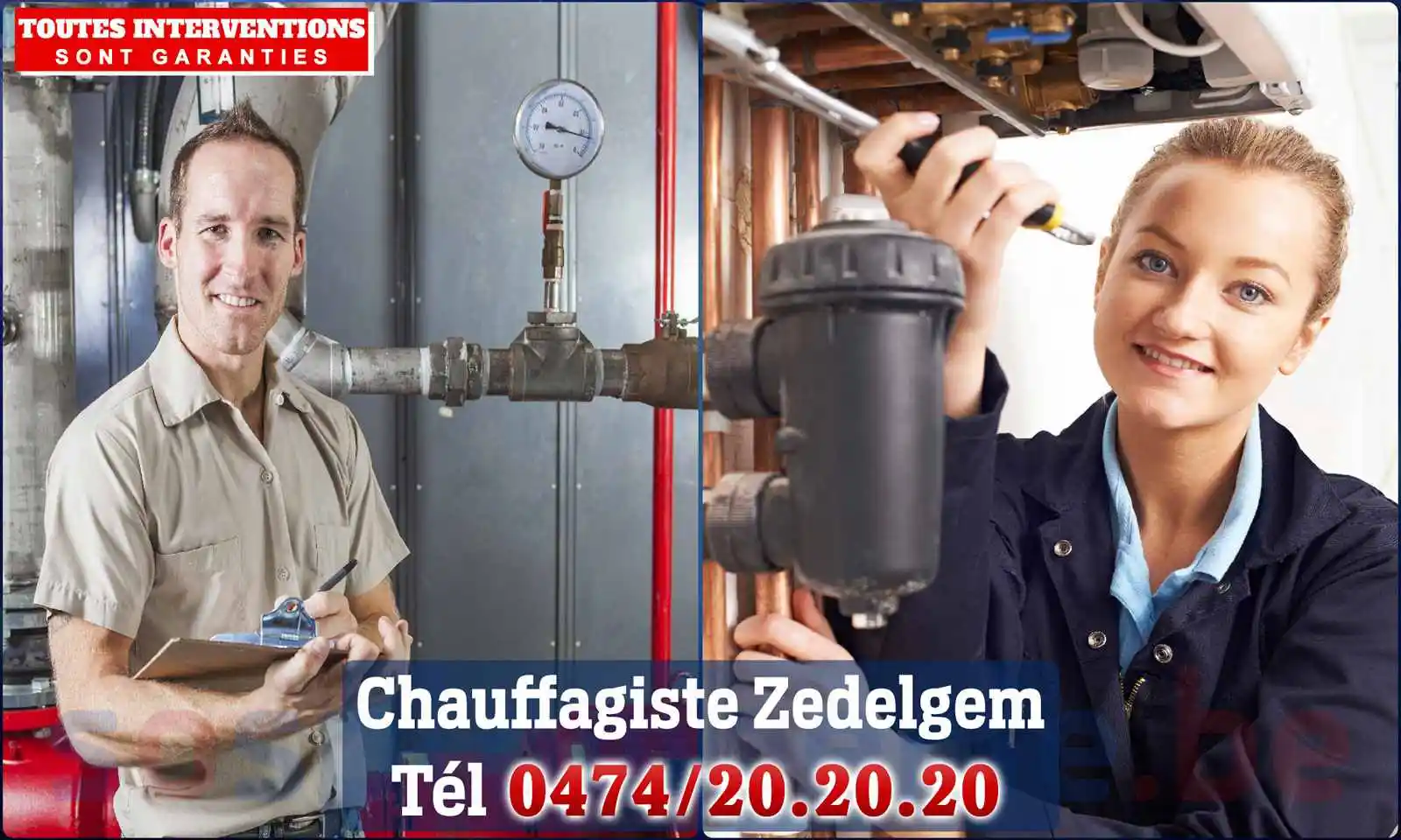 Chauffagiste agréé à Zedelgem 8210