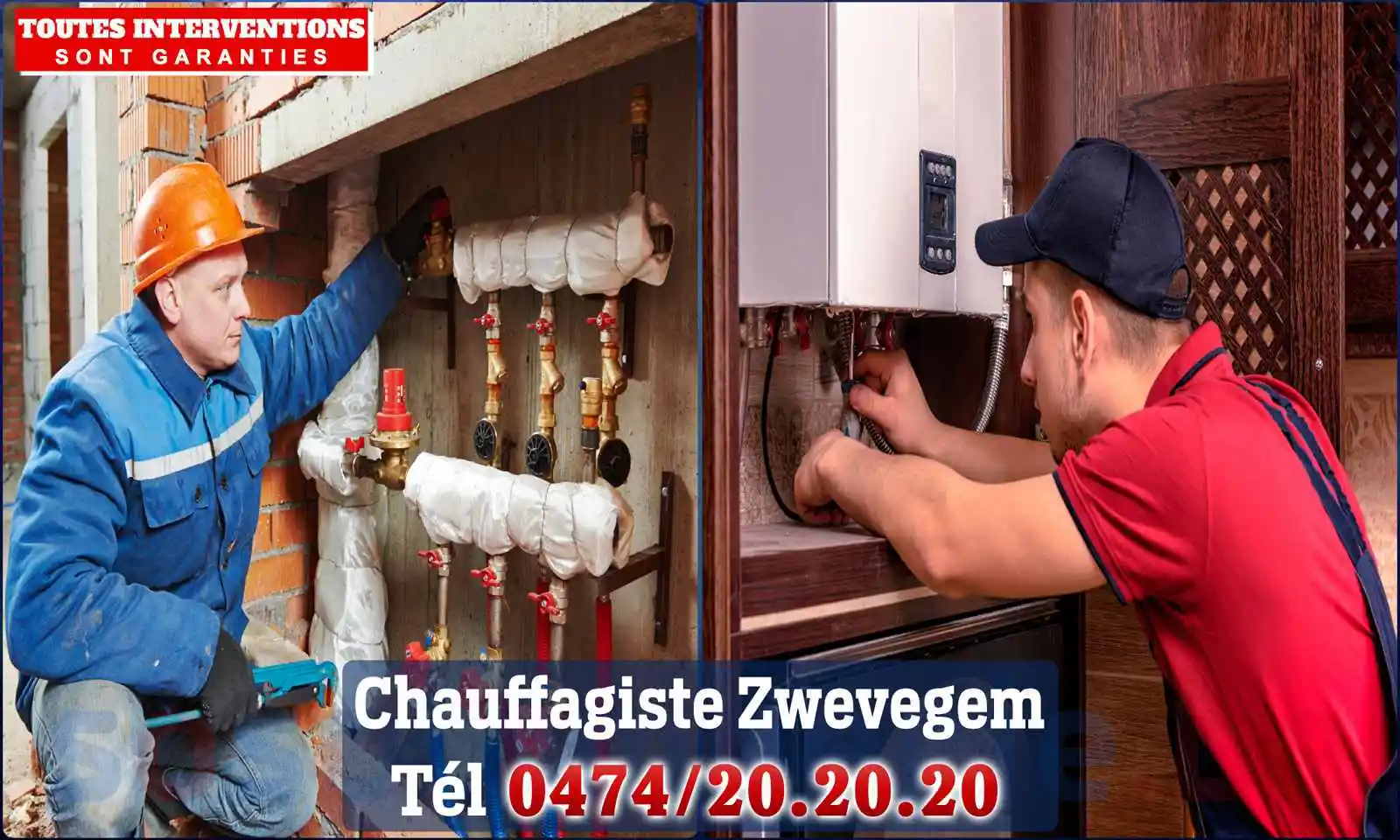 Chauffagiste agréé à Zwevegem 8550