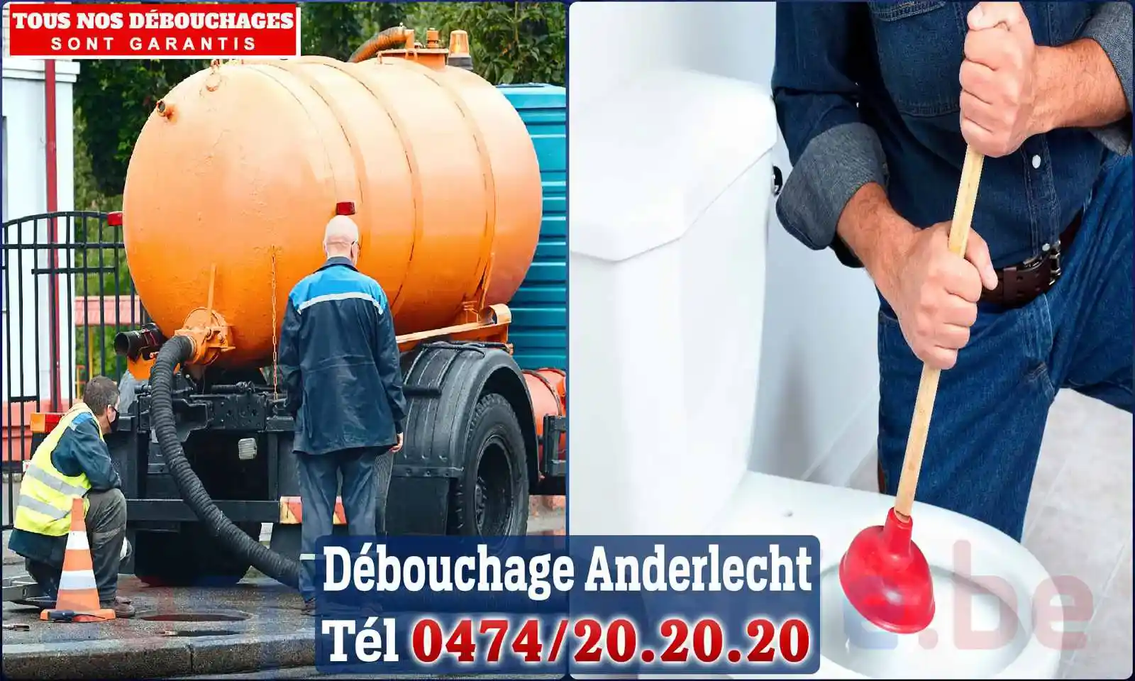 Débouchage canalisation Anderlecht - SOS Plomberie