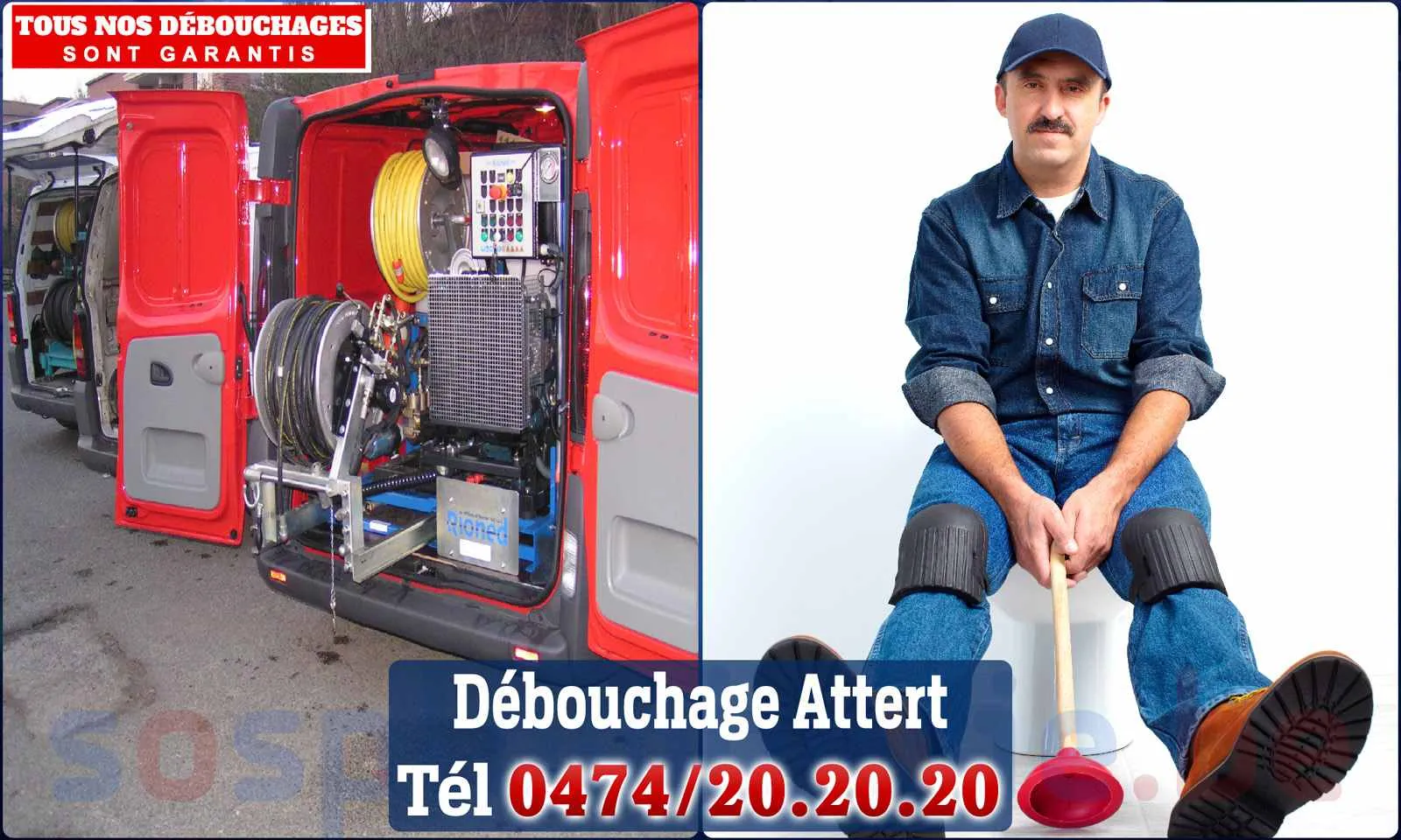 Débouchage canalisation Attert - SOS Plomberie