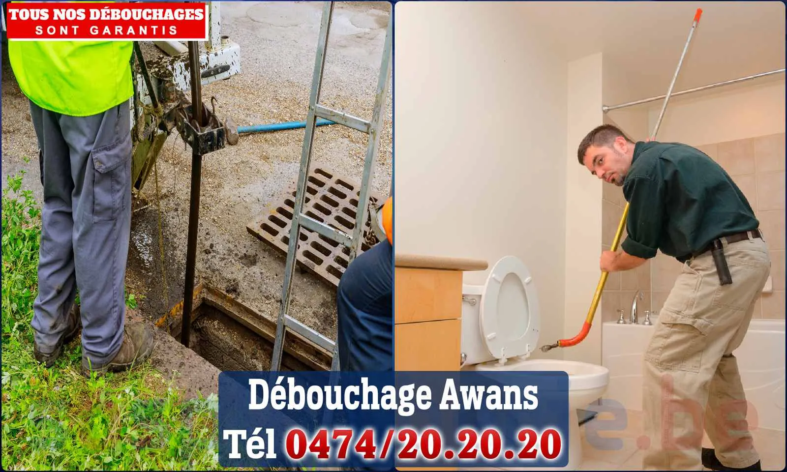 Débouchage canalisation Awans - SOS Plomberie