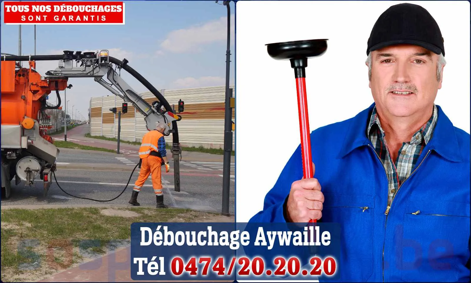 Débouchage canalisation Aywaille - SOS Plomberie