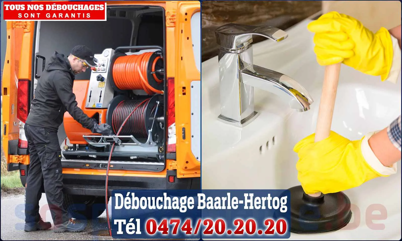 Débouchage canalisation Baarle Hertog - SOS Plomberie