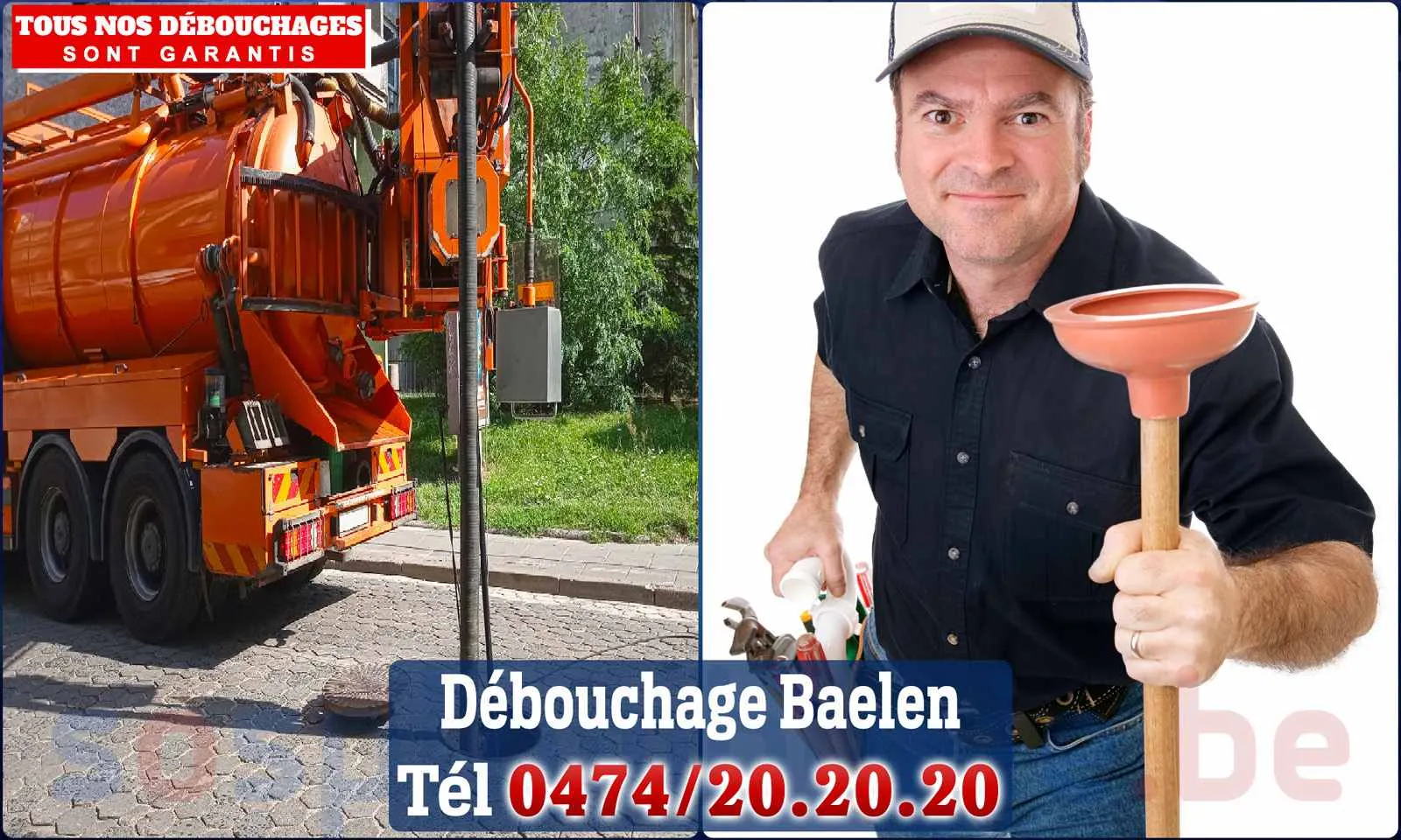 Débouchage canalisation Baelen - SOS Plomberie