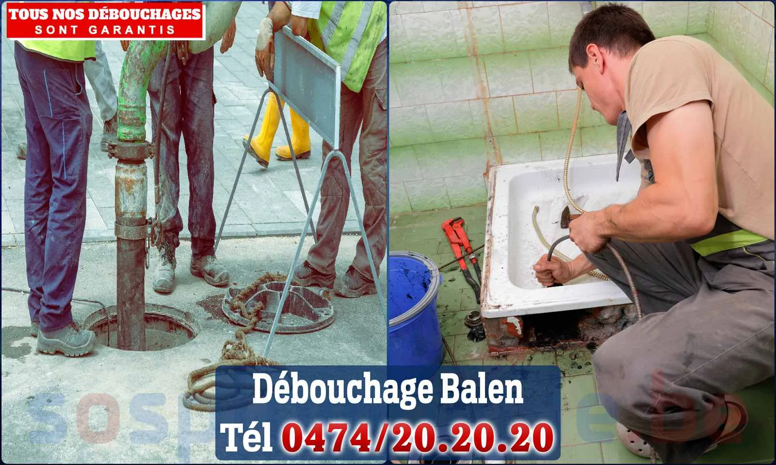 Débouchage canalisation Balen - SOS Plomberie