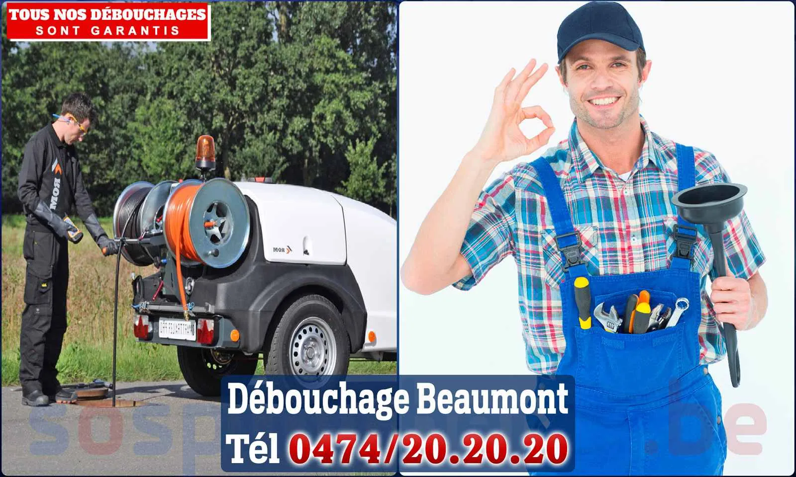 Débouchage canalisation Beaumont - SOS Plomberie