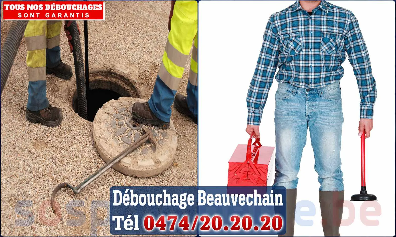 Débouchage canalisation Beauvechain - SOS Plomberie