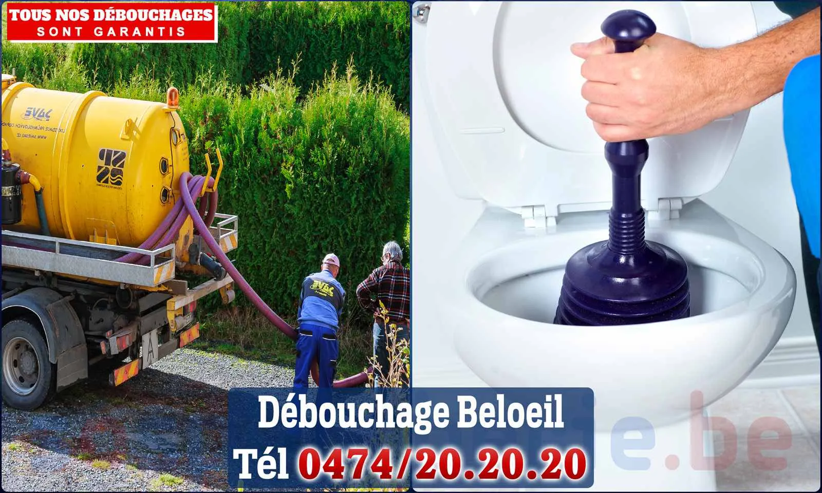 Débouchage canalisation Beloeil - SOS Plomberie