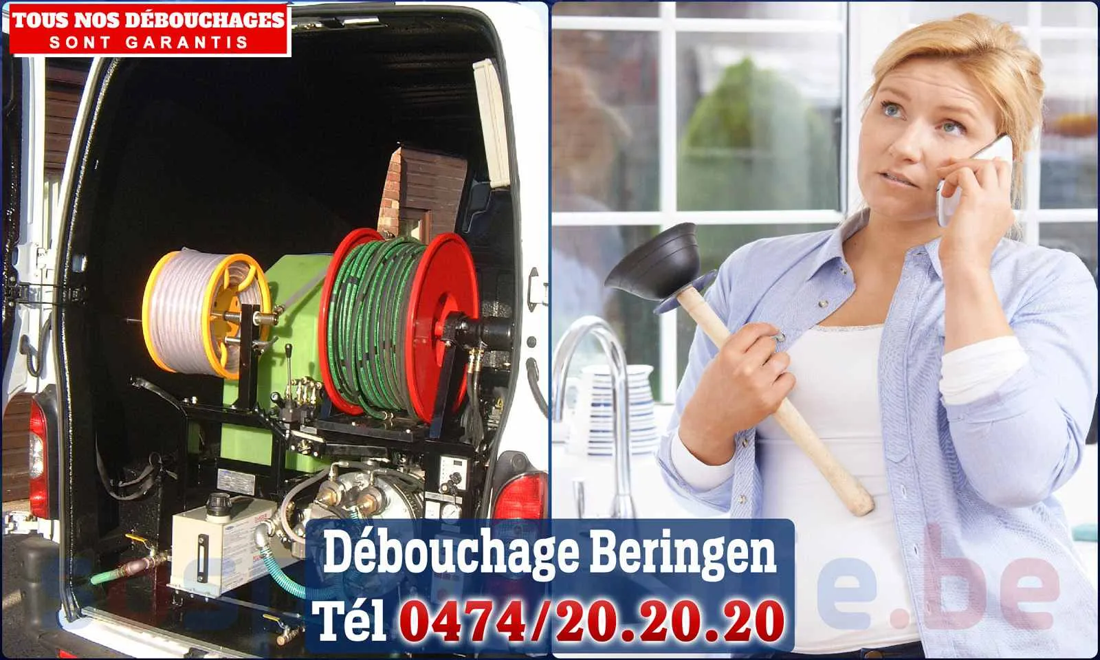 Débouchage canalisation Beringen - SOS Plomberie