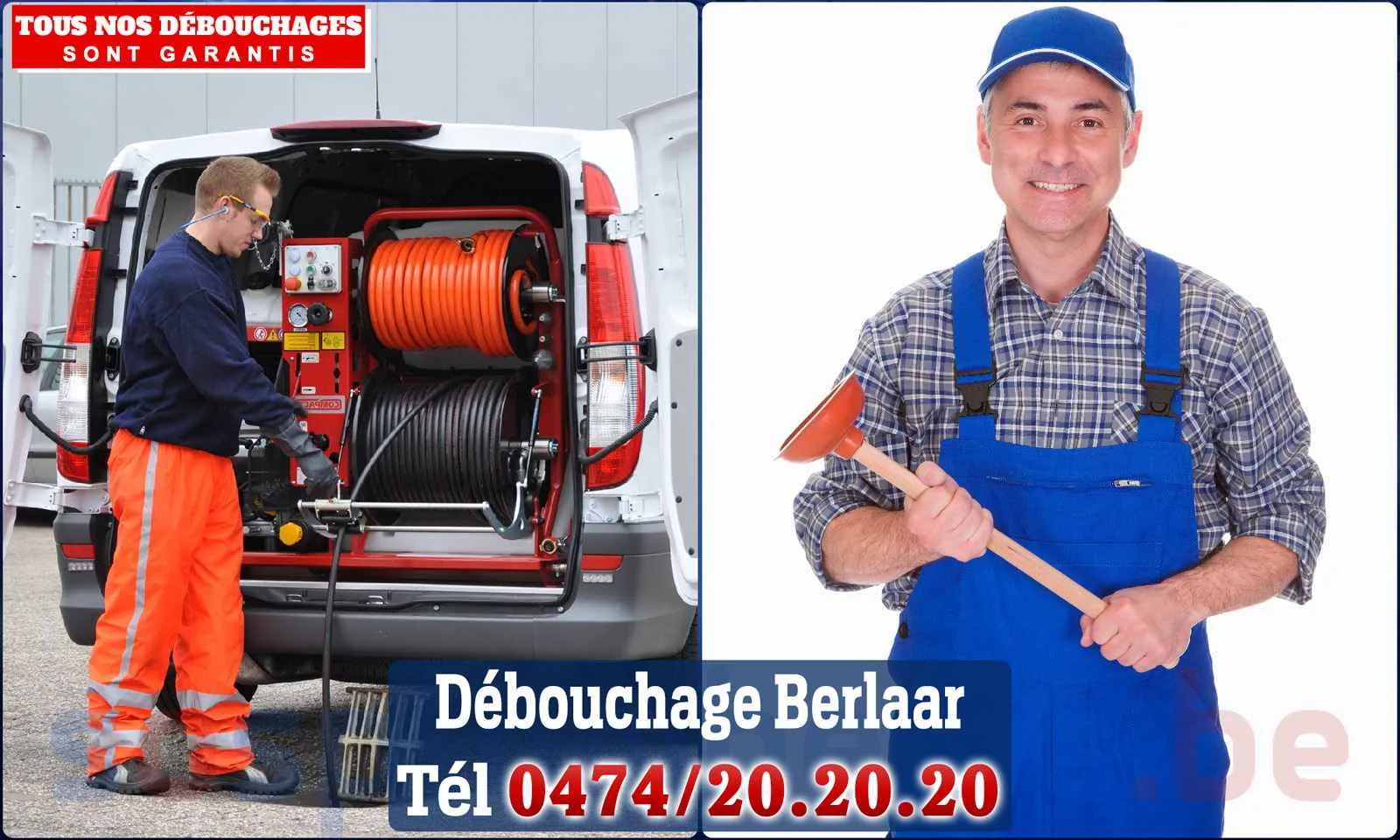 Débouchage canalisation Berlaar - SOS Plomberie