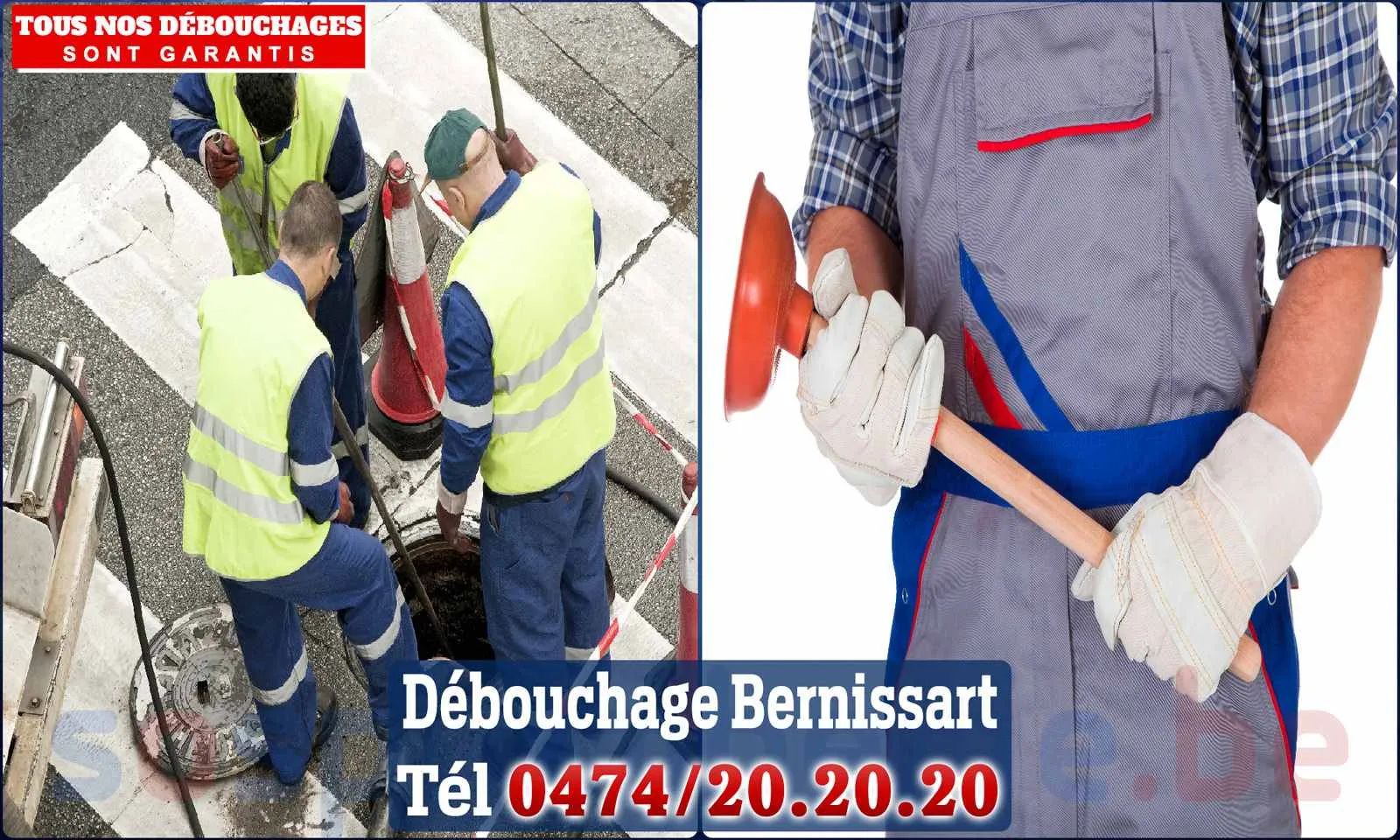Débouchage canalisation Bernissart - SOS Plomberie