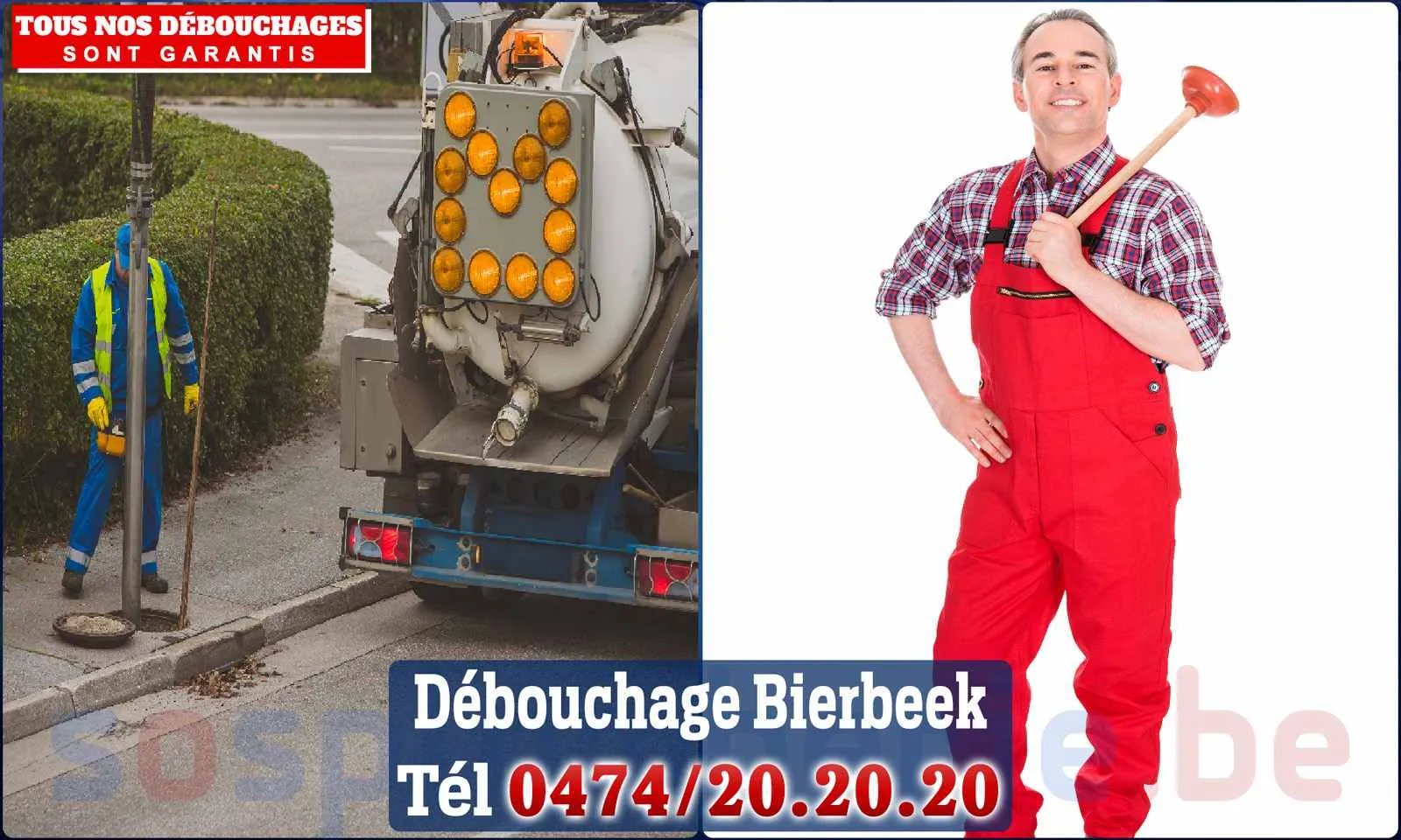 Débouchage canalisation Bierbeek - SOS Plomberie