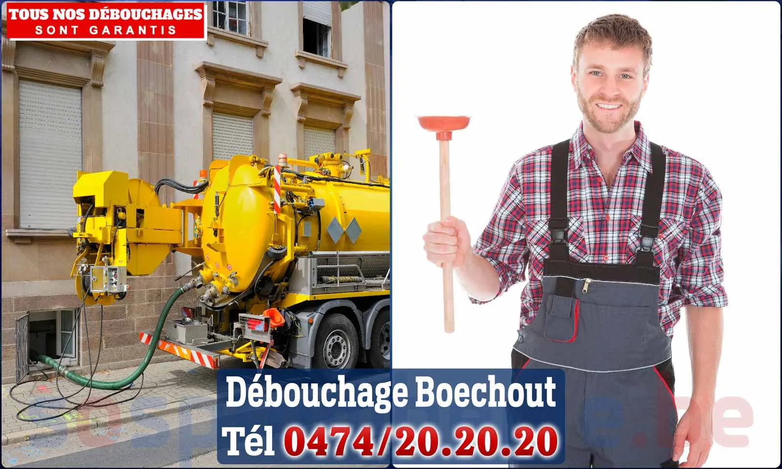 Débouchage canalisation Boechout - SOS Plomberie