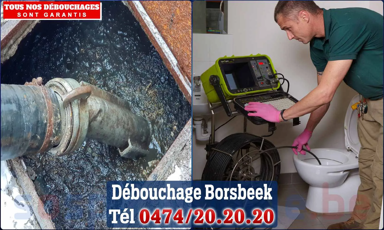 Débouchage canalisation Borsbeek - SOS Plomberie