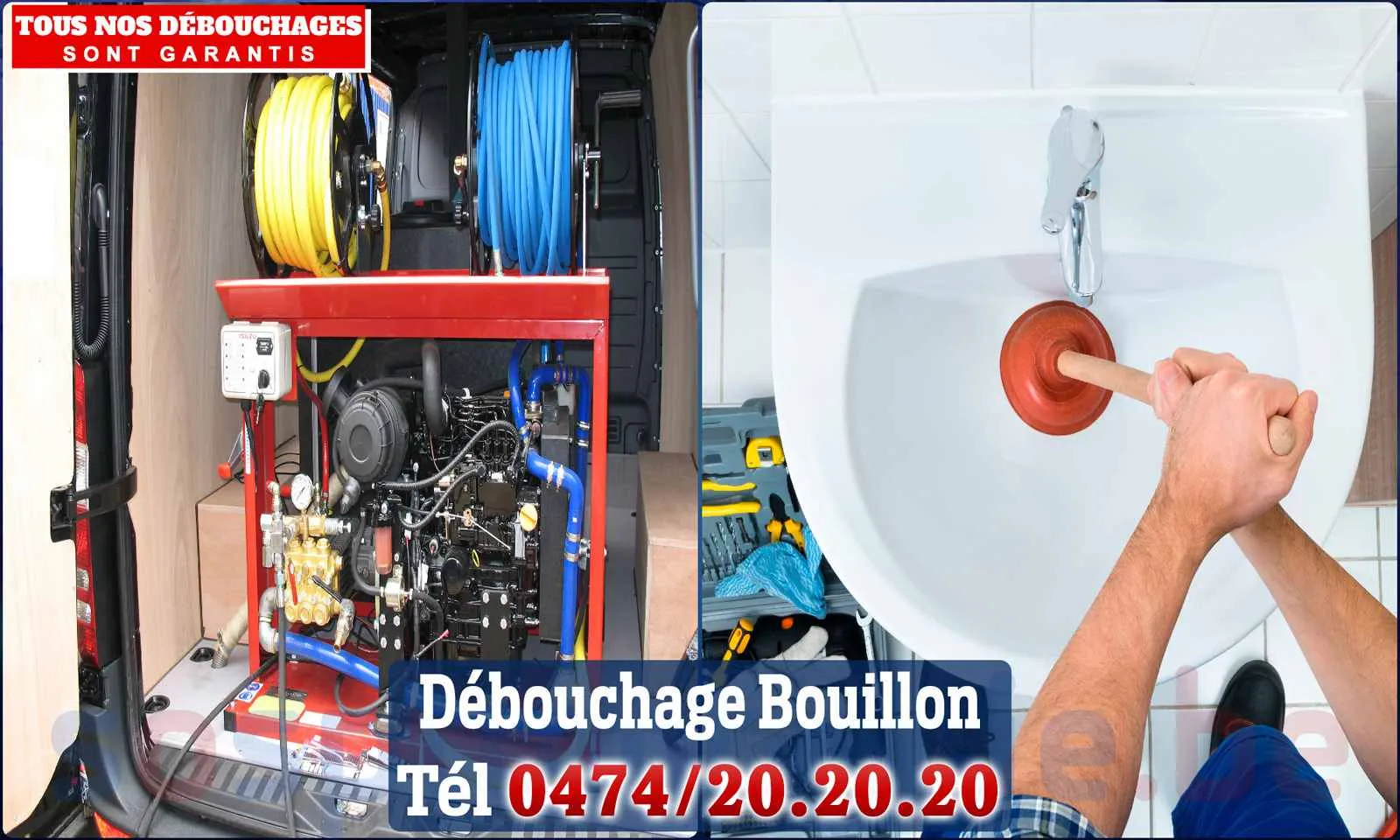 Débouchage canalisation Bouillon - SOS Plomberie