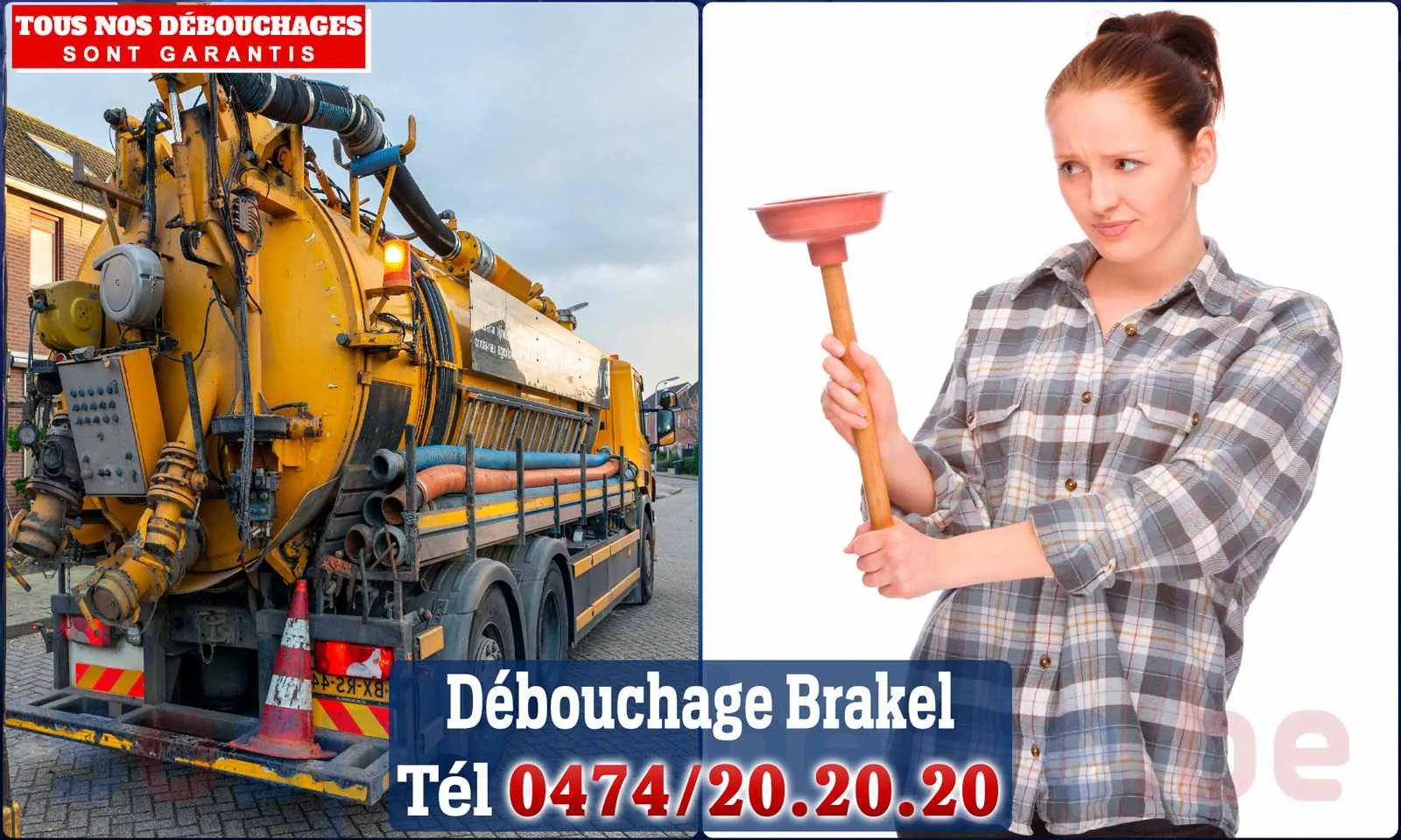 Débouchage canalisation Brakel - SOS Plomberie