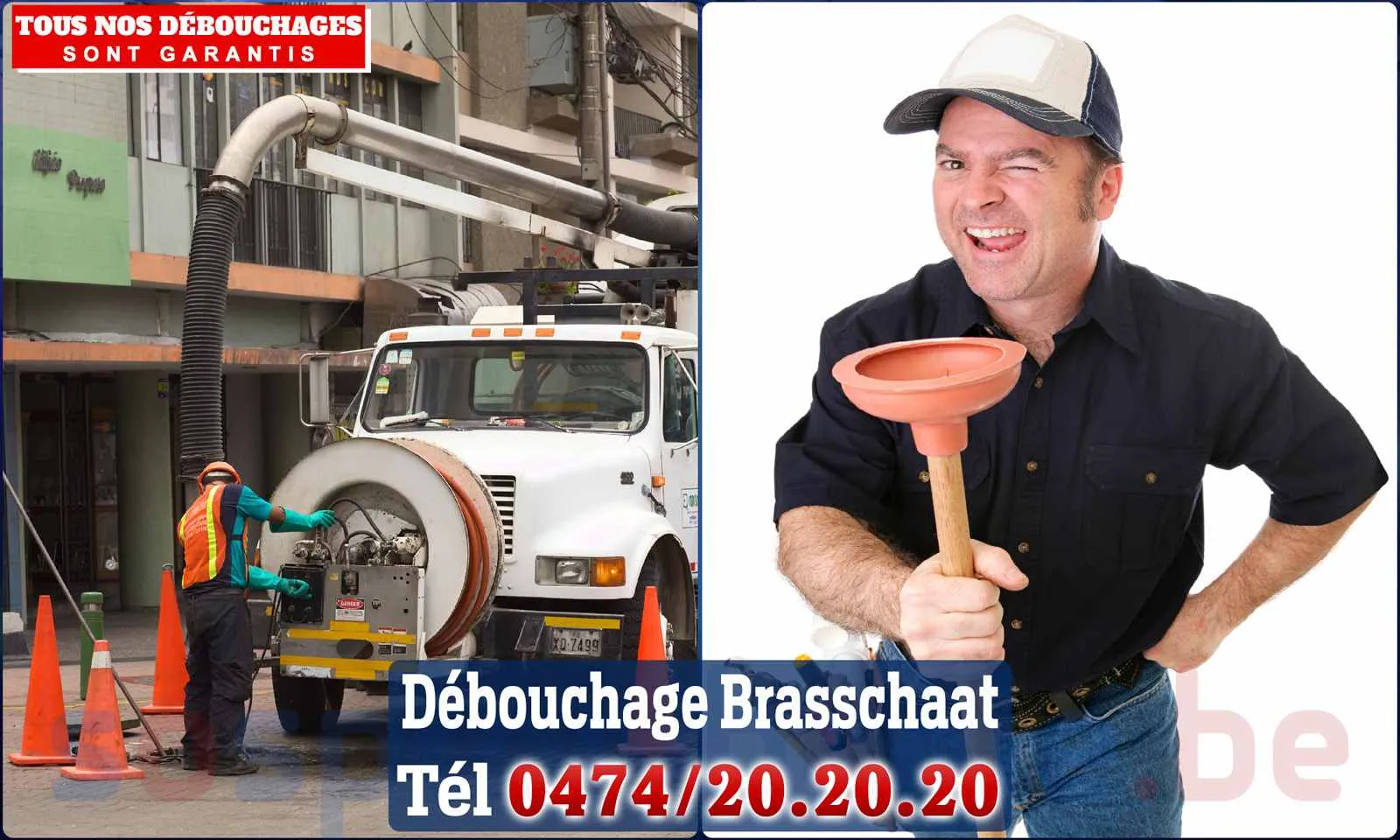 Débouchage canalisation Brasschaat - SOS Plomberie