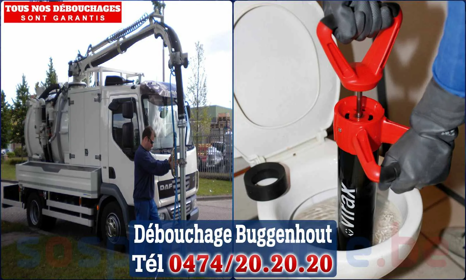Débouchage canalisation Buggenhout - SOS Plomberie