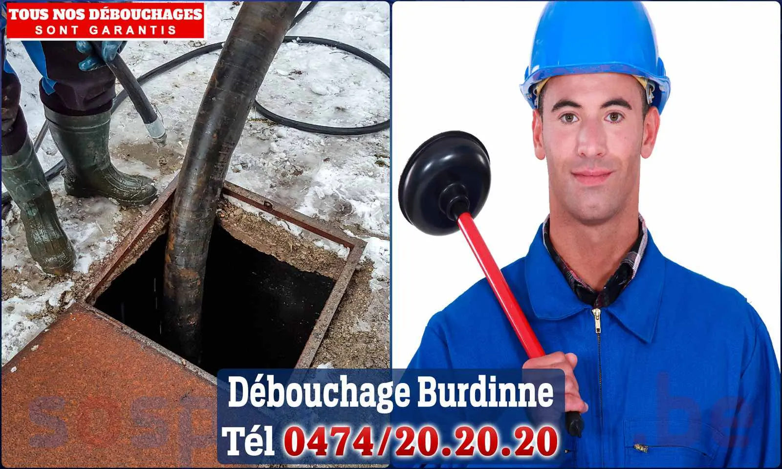 Débouchage canalisation Burdinne - SOS Plomberie