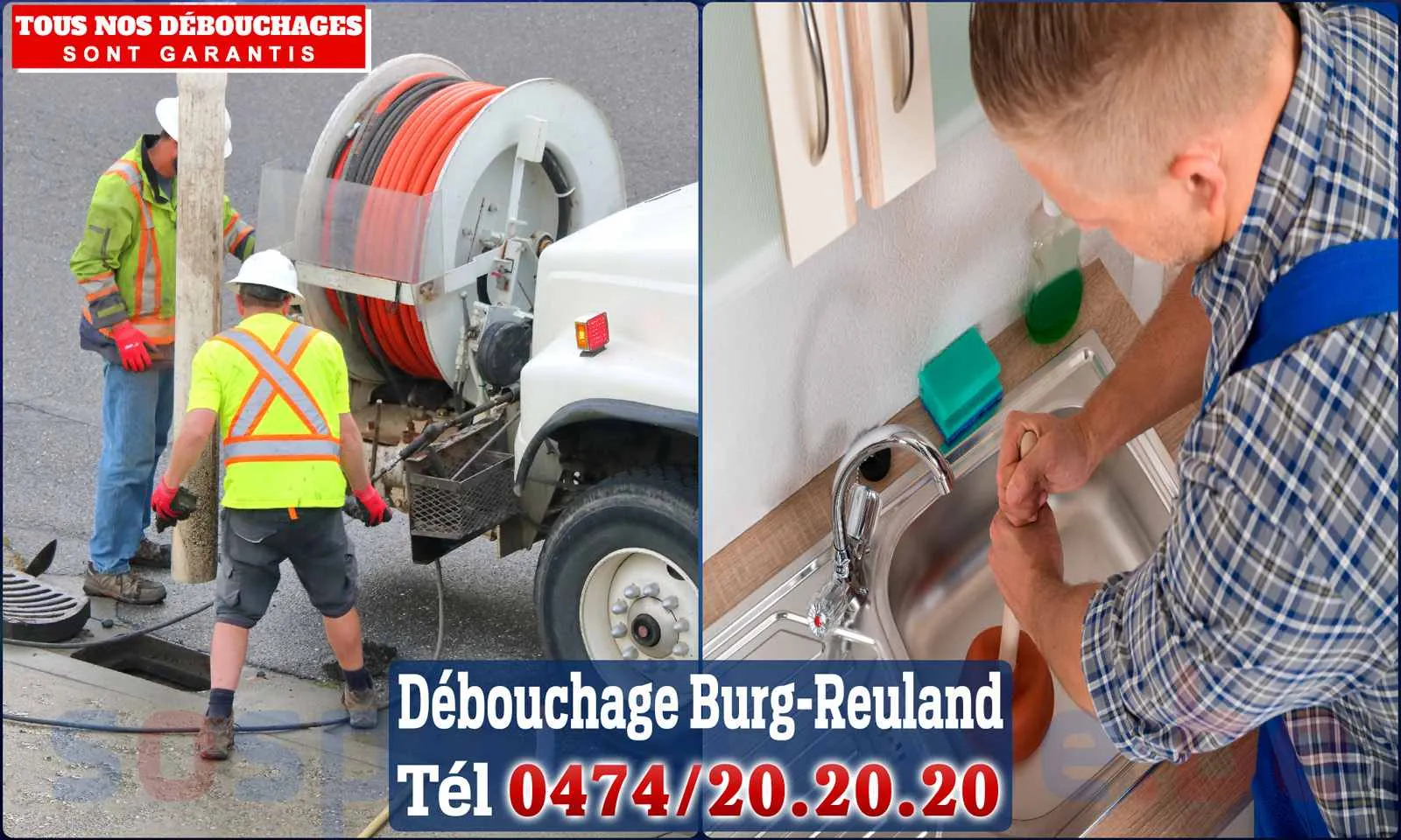 Débouchage canalisation Burg-Reuland - SOS Plomberie