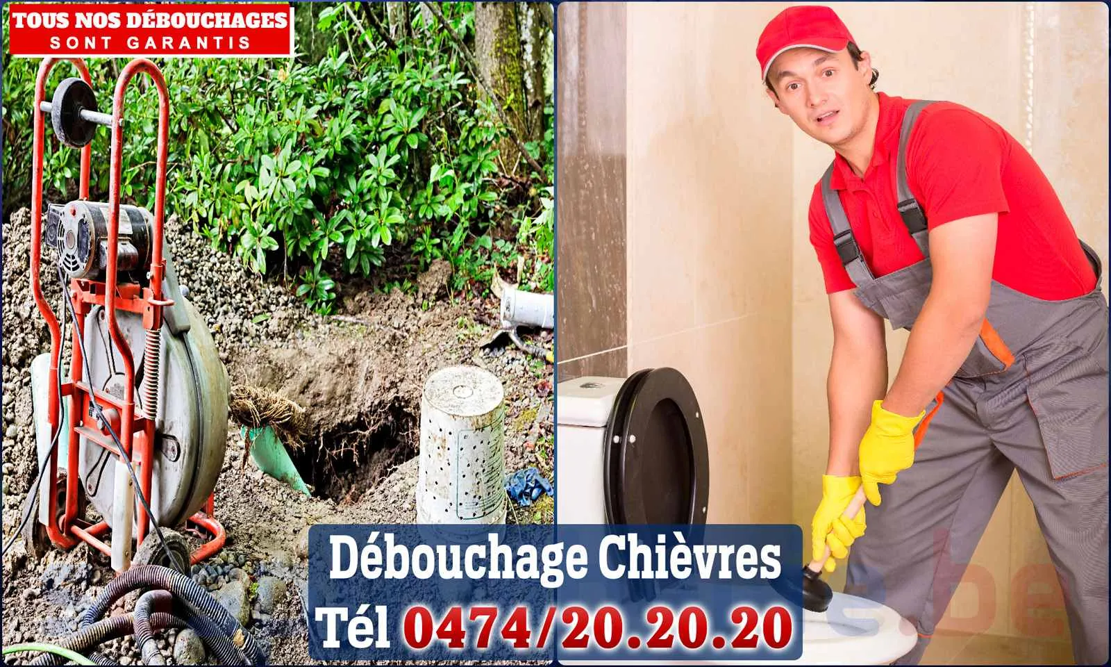 Débouchage canalisation Chièvres - SOS Plomberie