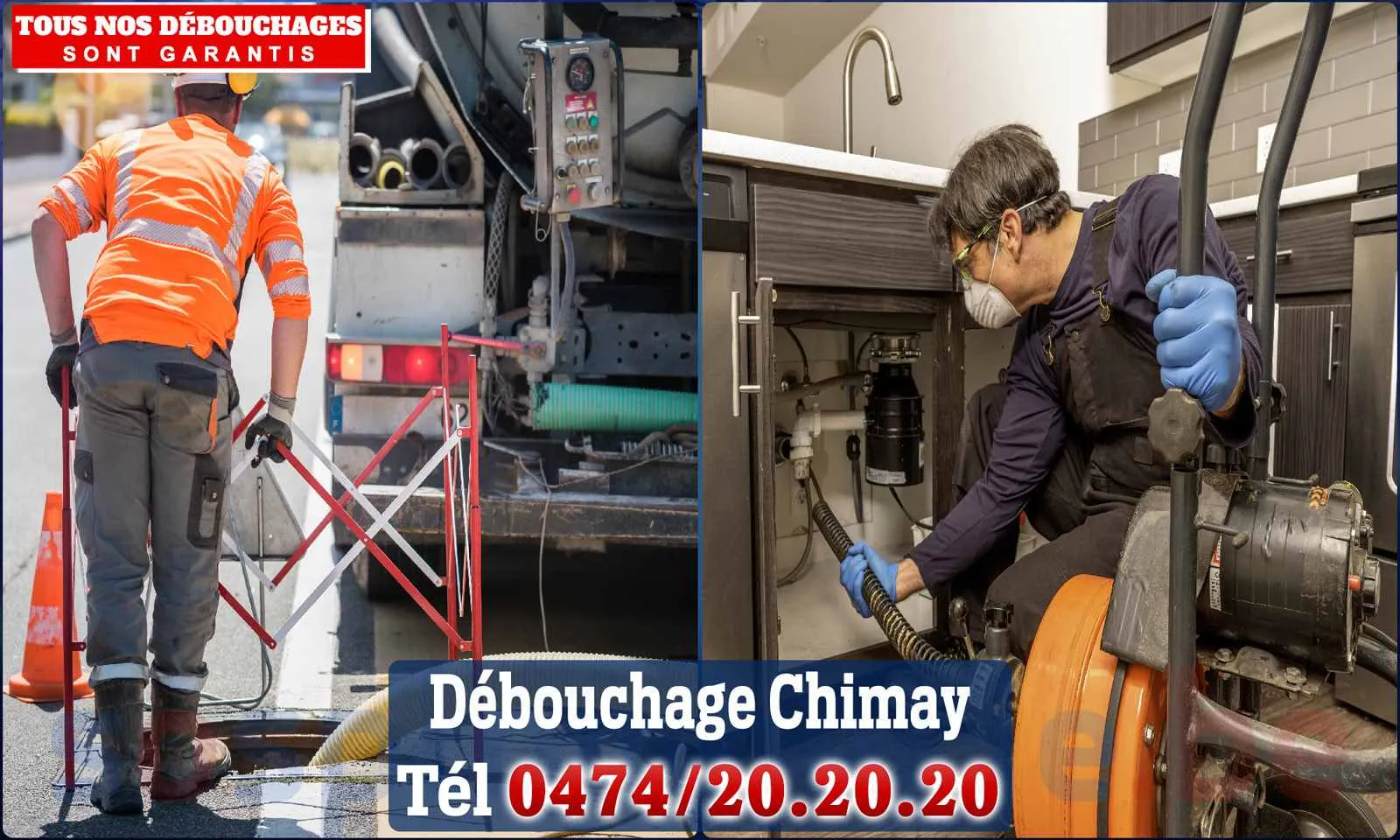 Débouchage canalisation Chimay - SOS Plomberie